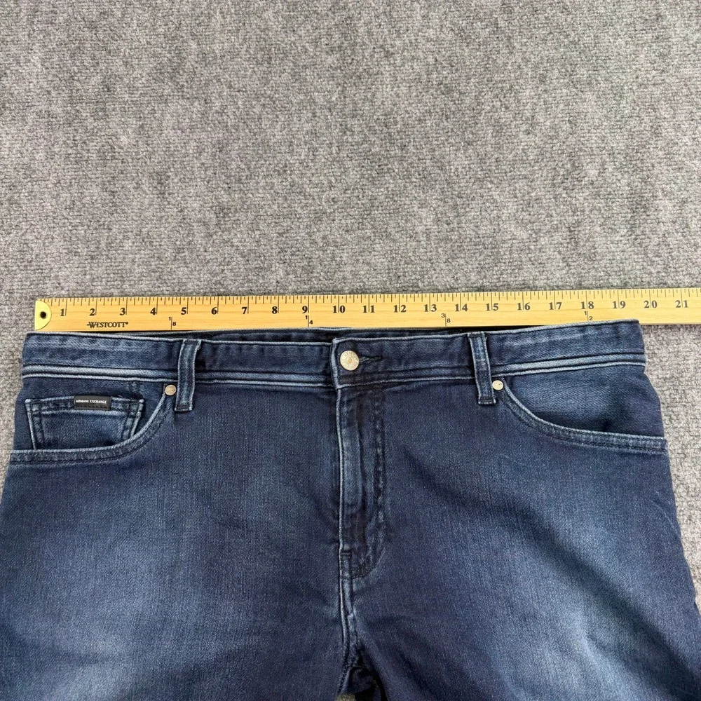 Armani‎ Exchange Jeans Mens 38 (Fits 39x31) Dark Blue J14 Skinny Stretch